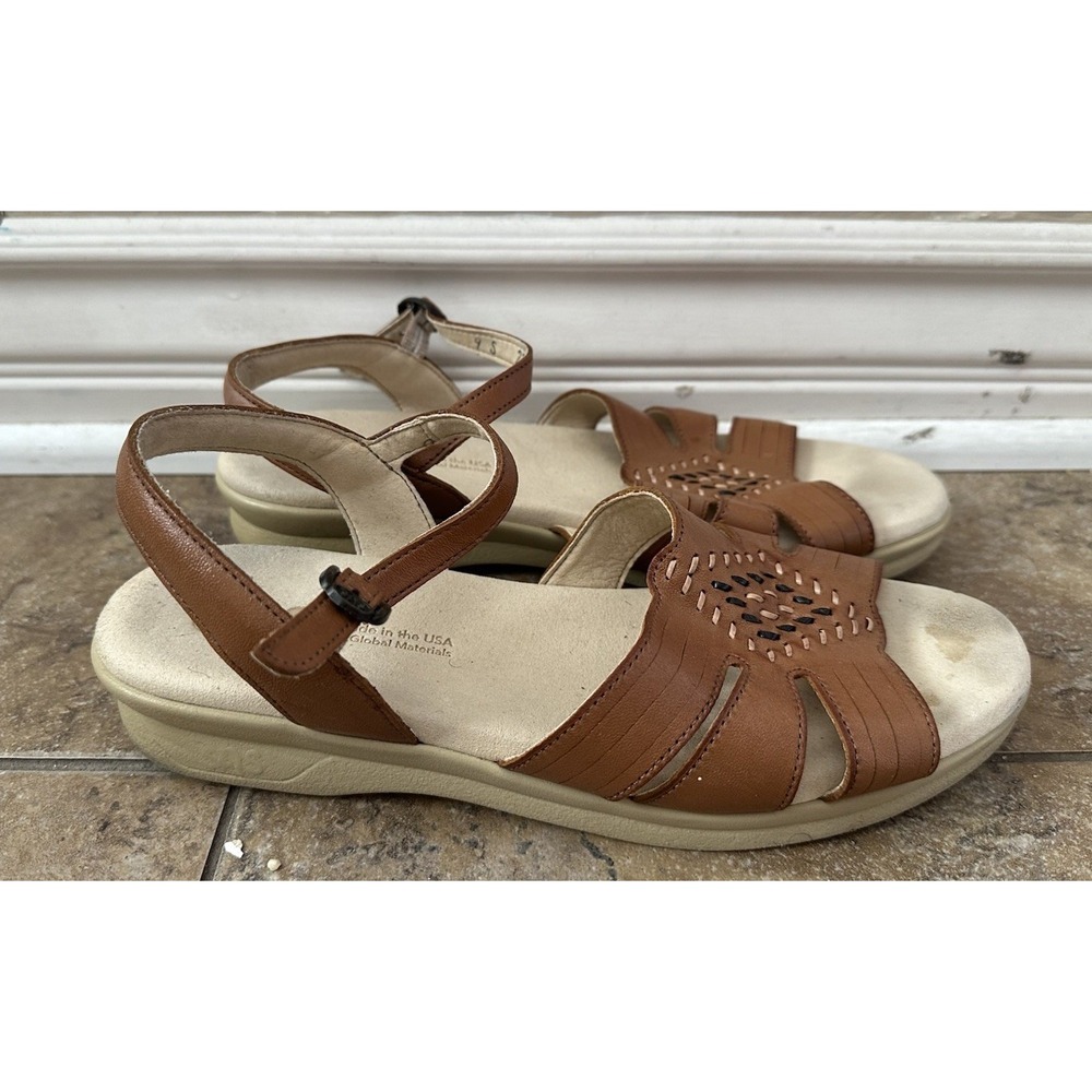 SAS Brown Slingback sandals Womens Size 9